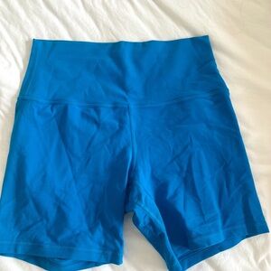 Lululemon Athletica Vibrant Blue Bike Shorts
